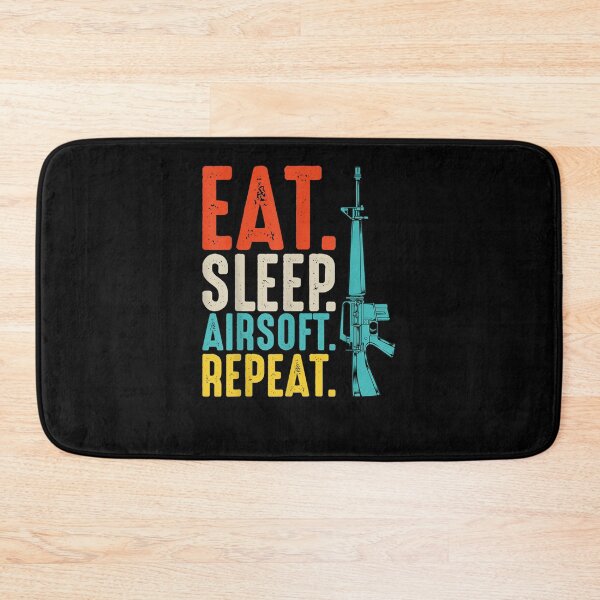 Item preview, Eat Sleep Airsoft Repeat Team Sport Motivational Quote designed and sold by DeannaMarks.