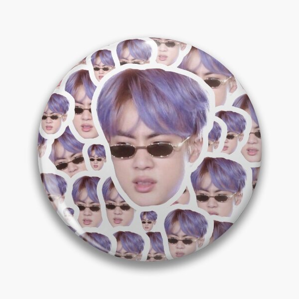 Item preview, BTS JIN / Kim Seokjin Purple Hair Funny Cute Fake Maknae  designed and sold by EN-YJW.