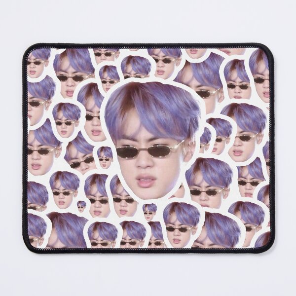 Item preview, BTS JIN / Kim Seokjin Purple Hair Funny Cute Fake Maknae  designed and sold by EN-YJW.
