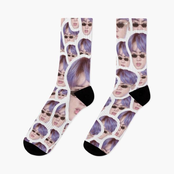 Item preview, BTS JIN / Kim Seokjin Purple Hair Funny Cute Fake Maknae  designed and sold by EN-YJW.