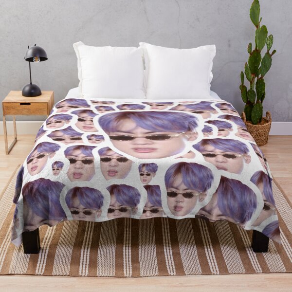 Item preview, BTS JIN / Kim Seokjin Purple Hair Funny Cute Fake Maknae designed and sold by EN-YJW.