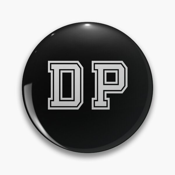 Item preview, D.P. Varsity Initials | Varsity Letters | Black And White | Personalised Gifts designed and sold by Avo And Sriracha.
