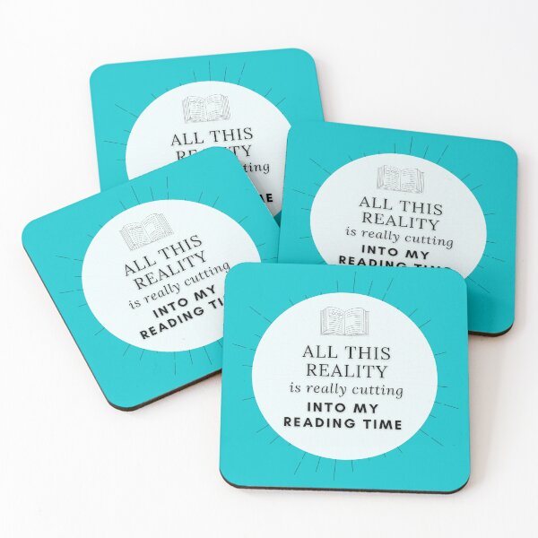 Item preview, All this reality is really cutting into my reading time designed and sold by Quotes-and-plus.