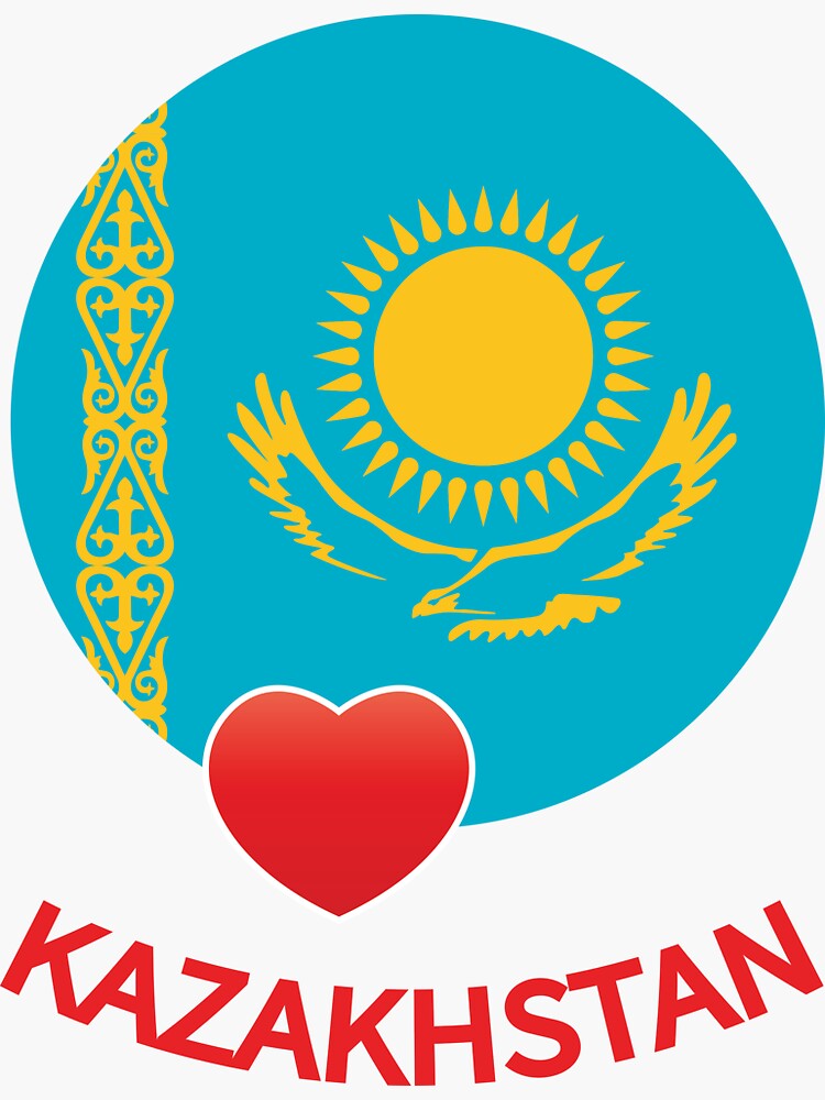 Kazakhstan flag for Kazakh' Sticker