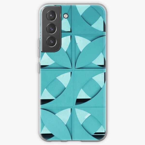 Blue metallic pattern; Samsung Galaxy Cases Samsung Galaxy Soft Case