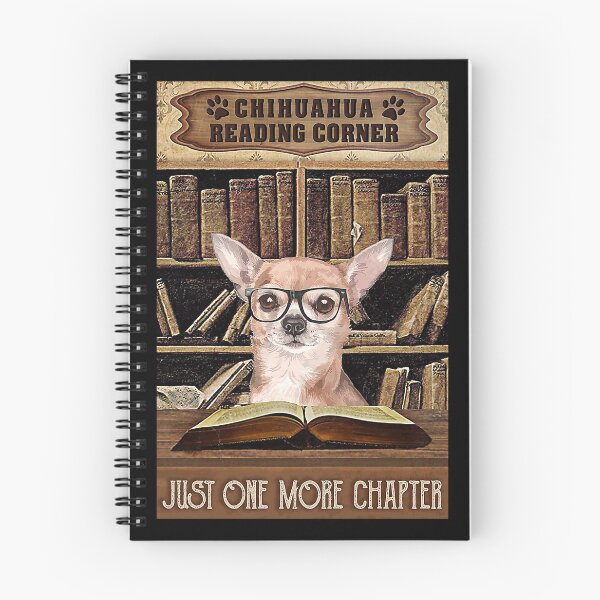 Item preview, Chihuahua dog reading book quotes designed and sold by Douglafa.