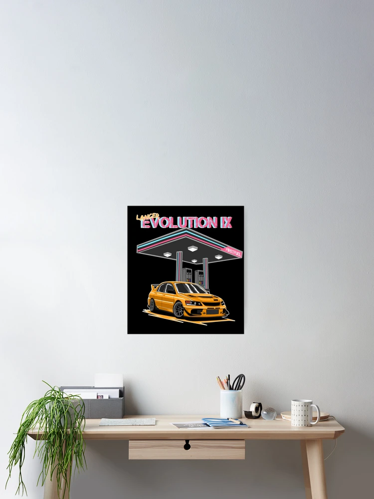Thumbnail 2 of 3, Poster, Lancer Evolution IX designed and sold by Ryzdesain.