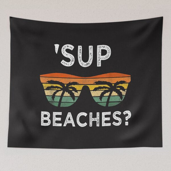 Item preview, 'Sup Beaches Vintage Retro Funny Beach Vacation designed and sold by marla8ruby.