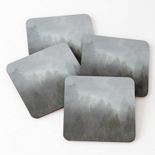 Item preview, cloudy and stormy forest photography designed and sold by Beeroclock.