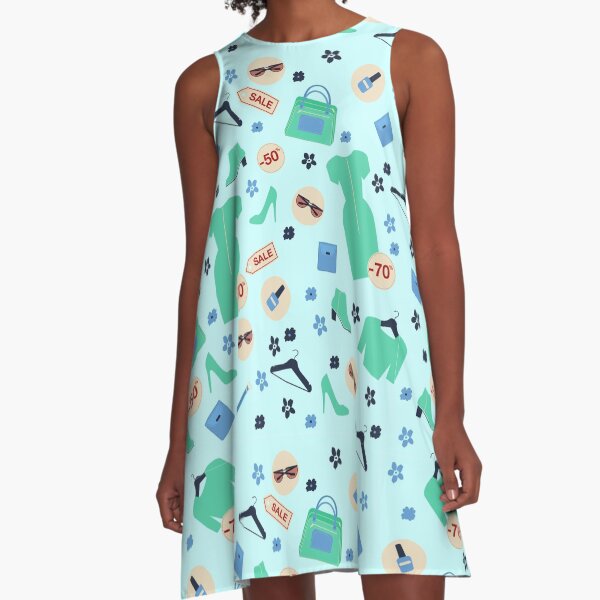 Item preview, Shopping Spring Sale Seamless Pattern. Accessories, Clothing and Fashion Elements designed and sold by ivector.