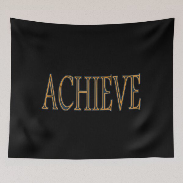 Item preview, Achieve, Inspirational, Motivational, Minimalist, Typography, Aesthetic Text designed and sold by DULCE76.