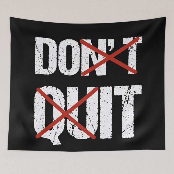 Item preview, Don't quit - motivational gift ideas for students & gym motivation quotes designed and sold by Desibeau.