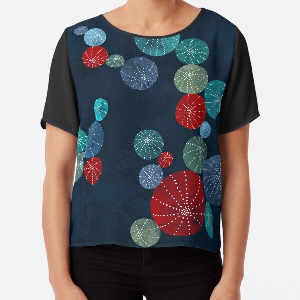 Colorful cactus field Chiffon Top