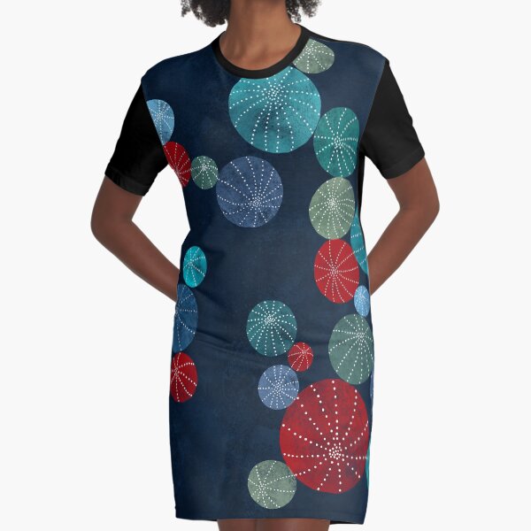 Buntes Kaktusfeld T-Shirt Kleid
