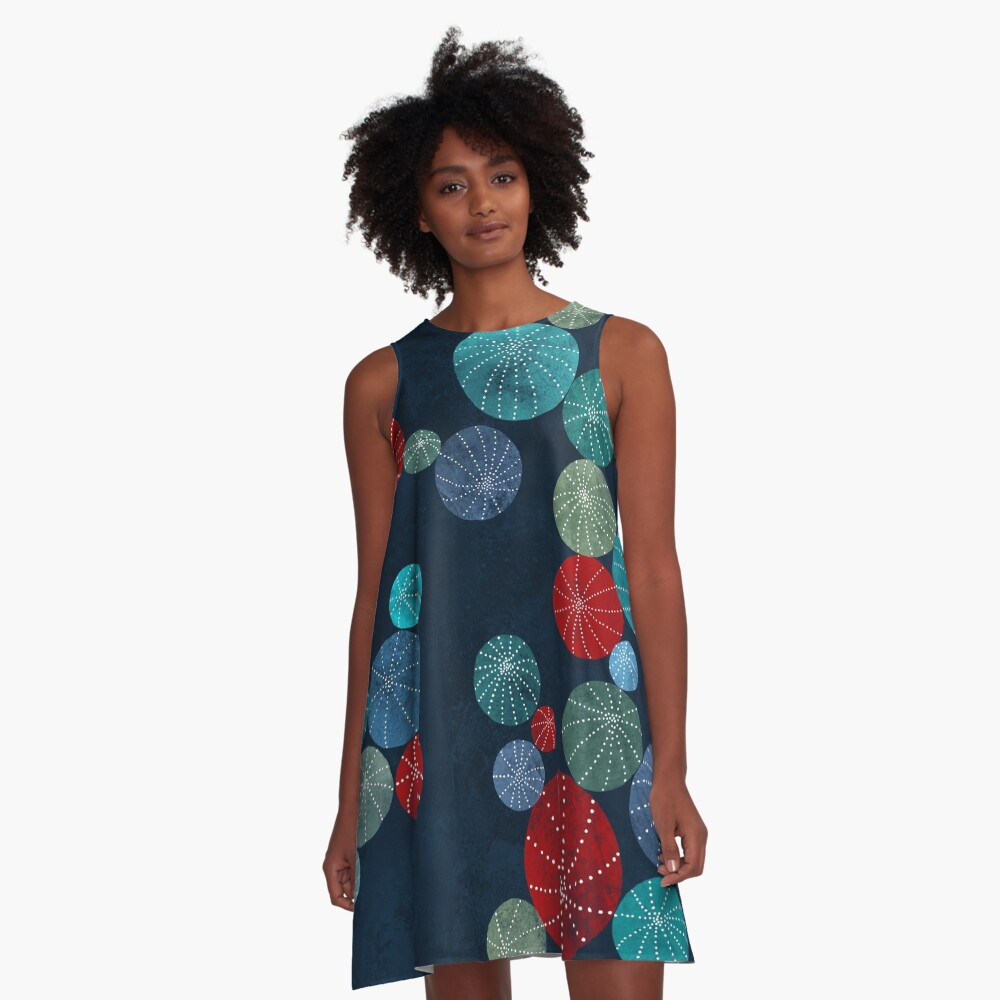 Colorful cactus field A-Line Dress