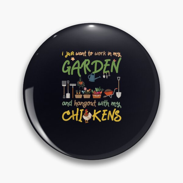 Item preview, Gardening and Chickens Work In Garden Hangout With Chickens designed and sold by DeannaMarks.