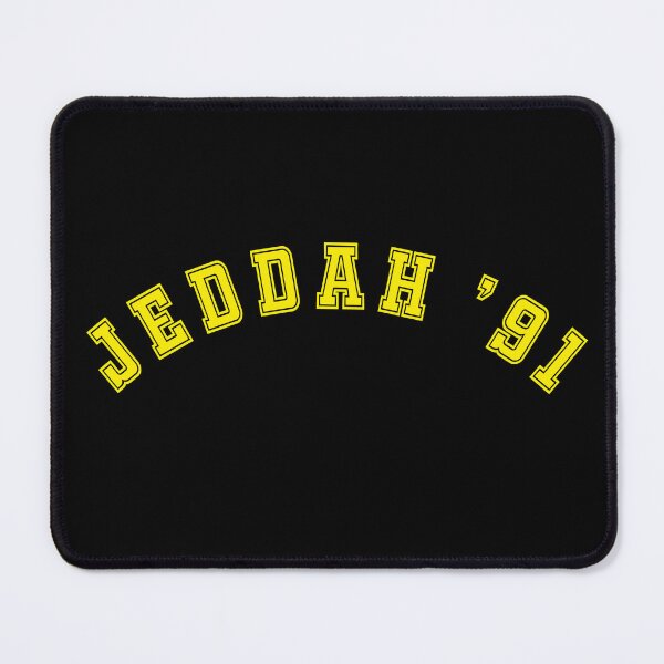 Item preview, Jeddah Saudi Arabia varsity letter style. Team Jeddah 91! Desert sands edition designed and sold by Twenty Twenty Visions.