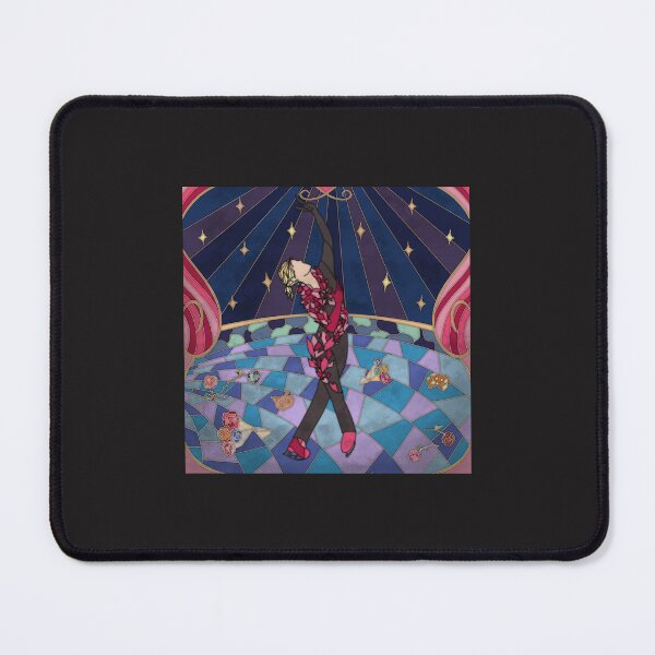 Item preview, yuri plisetsky stained glass art Sticker designed and sold by marla8ruby.