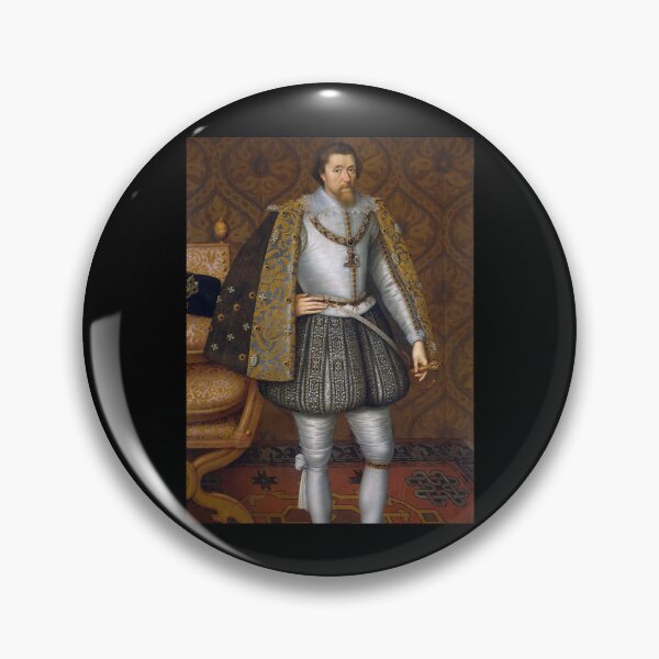 Artikelvorschau, Porträt von König James I. von England entworfen und verkauft von OakleyBarrett.