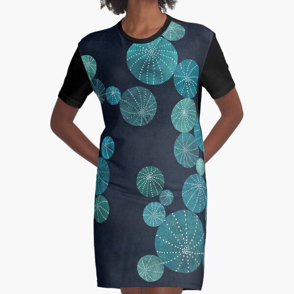 Turquoise cactus field Graphic T-Shirt Dress