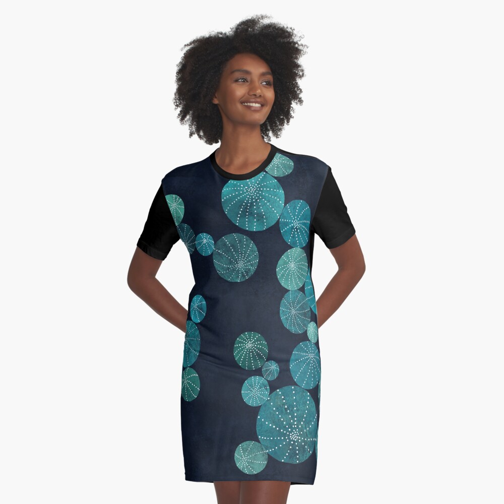 Turquoise cactus field Graphic T-Shirt Dress