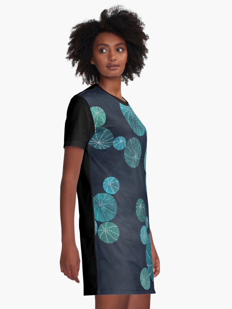 Alternate view of Turquoise cactus field Graphic T-Shirt Dress