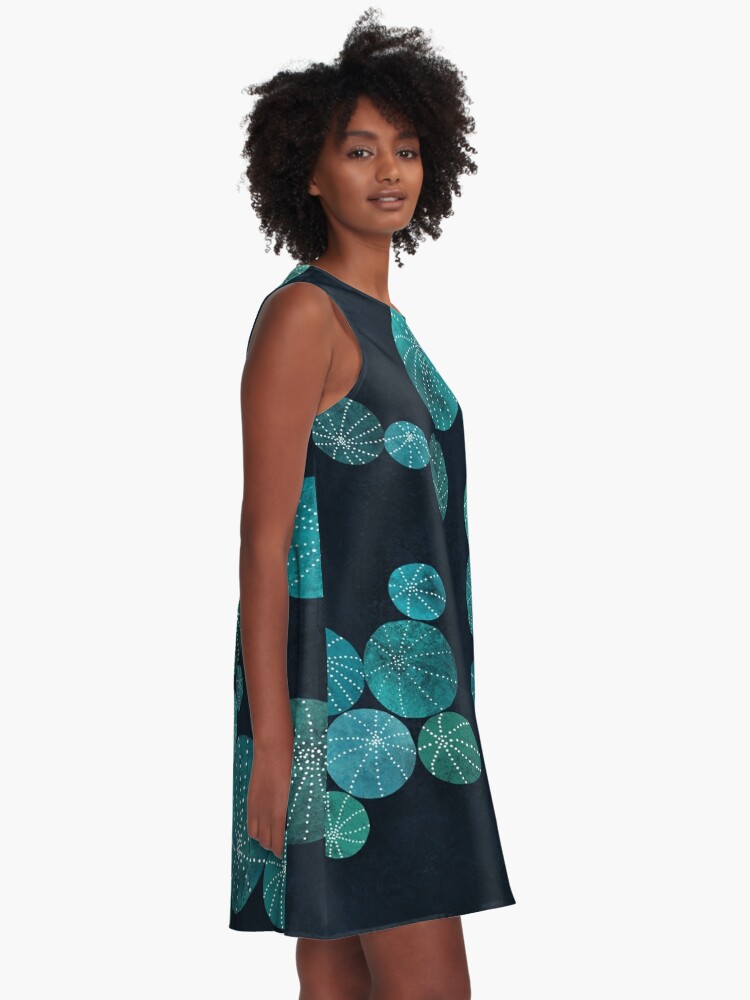 Alternate view of Turquoise cactus field A-Line Dress