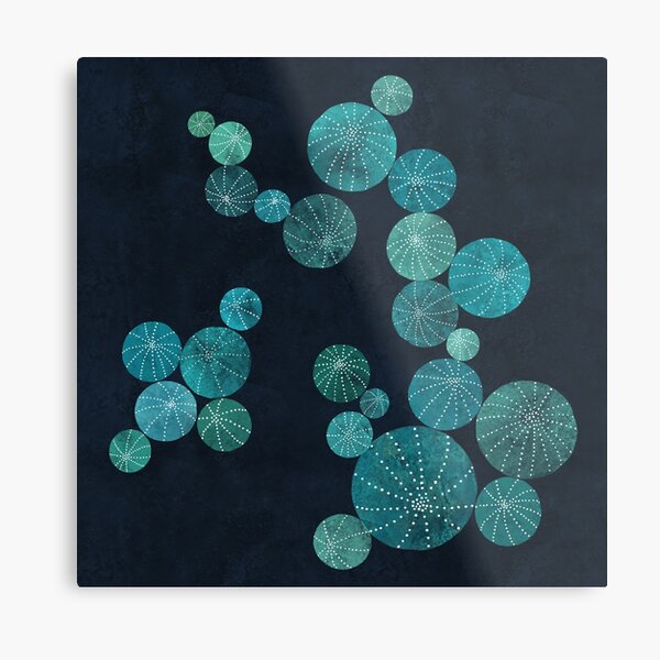 Turquoise cactus field Metal Print