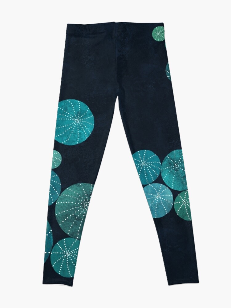 Alternate view of Turquoise cactus field Leggings