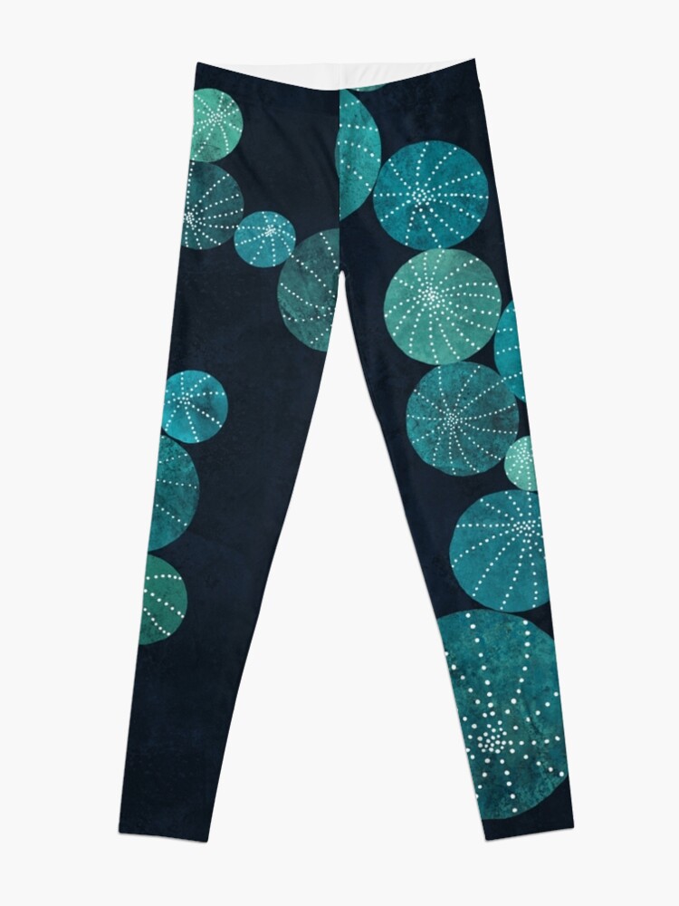 Alternate view of Turquoise cactus field Leggings