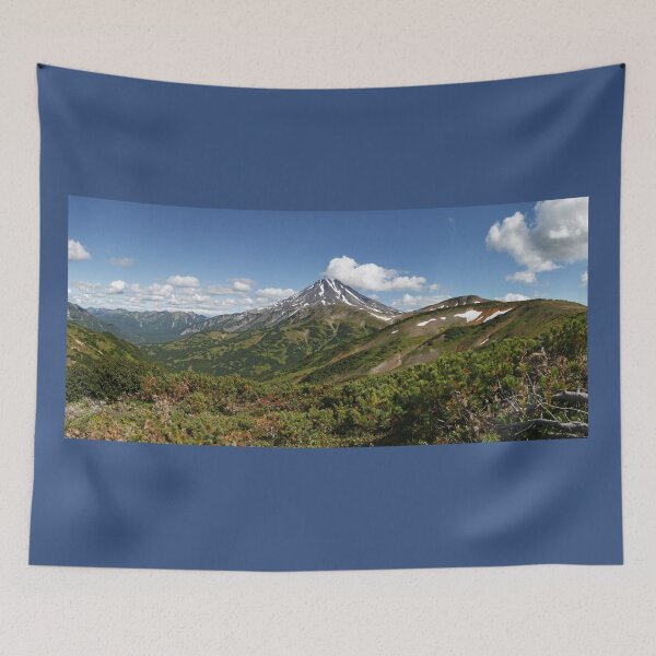 Item preview, Summer panorama of volcanic landscape in Kamchatka Peninsula designed and sold by Alexander Piragis.