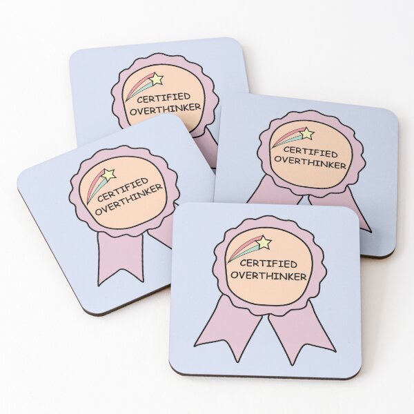 Item preview, CERTIFED OVERTHINKER designed and sold by MentalPositive.