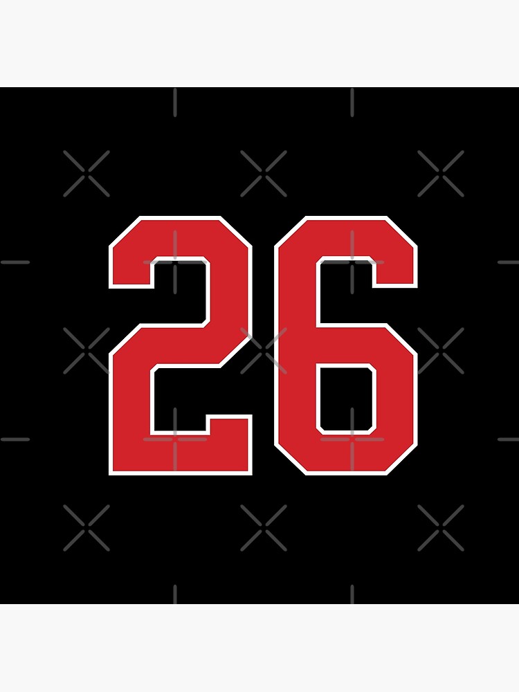 Sports Number 44, red black color lucky sport forty four Sticker for Sale  by ArtIsParty