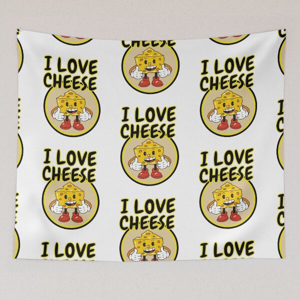 Item preview, I Love Cheese Happy Face Swiss Cheese designed and sold by RichTeeDesigns.