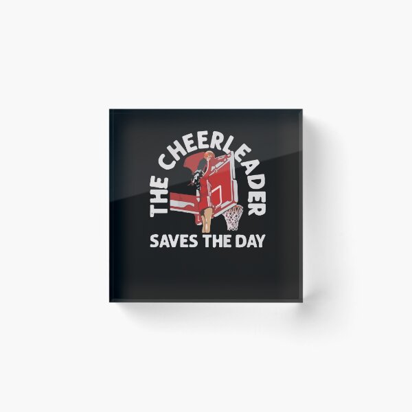 Item preview, The Cheerleader Saves The Day-Funny Basketball-  designed and sold by azzeddine  ⭐⭐⭐⭐⭐.