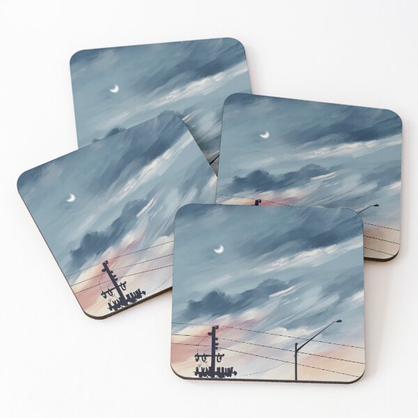 Item preview, Moody Sunset with Telephone Wires designed and sold by sabelsstudio.
