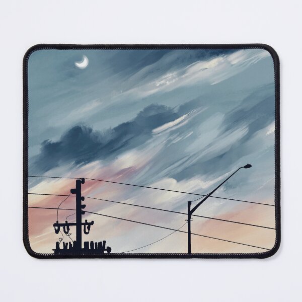 Item preview, Moody Sunset with Telephone Wires designed and sold by sabelsstudio.