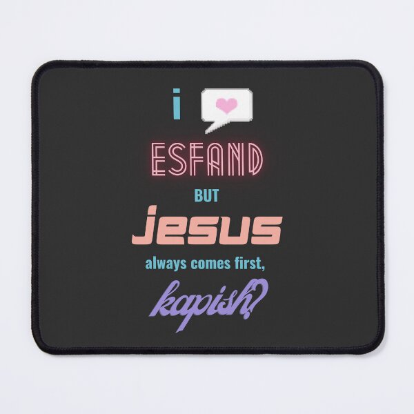 Item preview, Esfand Jesus Kapish funny twitch streamer oddly specific designed and sold by LAST WEEK'S STOLEN AESTHETICS.