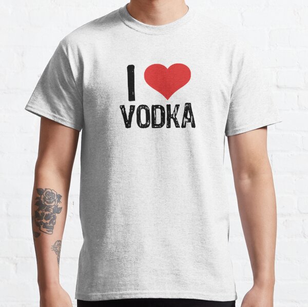 I love Vodka Bold Font T-shirt