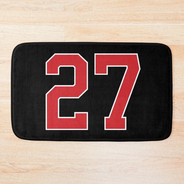 Item preview, Sports Number 27, red black color lucky sport twenty seven designed and sold by ArtIsParty.