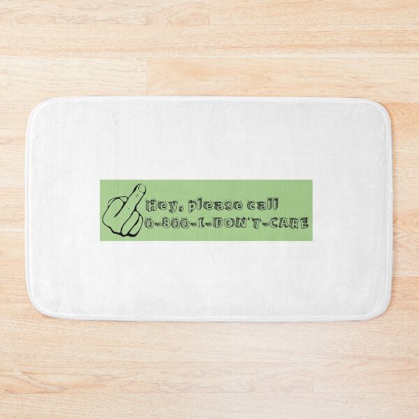 Item preview, I don't care - green designed and sold by NoerdyundDoerty.