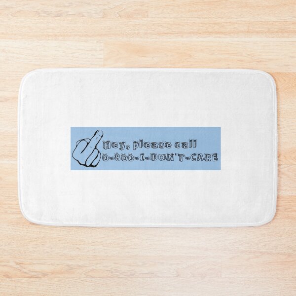 Item preview, I don't care - blue designed and sold by NoerdyundDoerty.