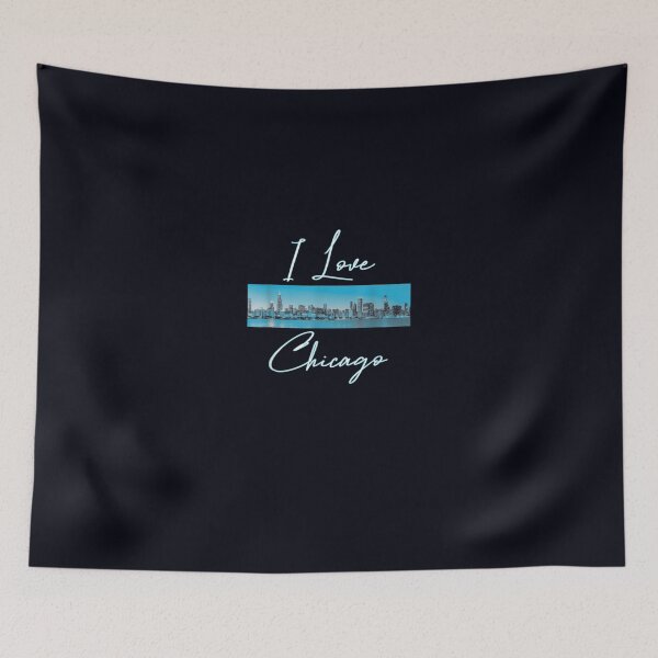 Item preview, I Love Chicago With Panoramic Skyline On It Design designed and sold by DeannaMarks.