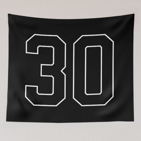 Item preview, Black Number 30 lucky sports jersey thirty designed and sold by HeavyStyle.