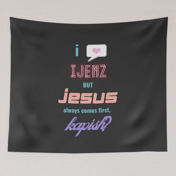 Item preview, Ijenz Jesus Kapish funny twitch streamer oddly specific designed and sold by LAST WEEK'S STOLEN AESTHETICS.