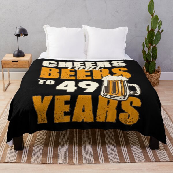 Item preview, Cheers and Beers to 49 years, funny birthday gift designed and sold by HeavyStyle.