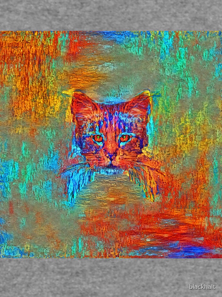 Ninja cat hiding in Modern #Art by blackhalt