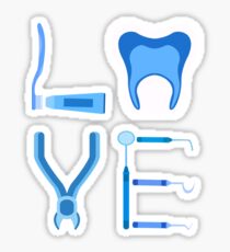 Dentistry Love Proud Dentist Funny Dental Assistant Gift Sticker
