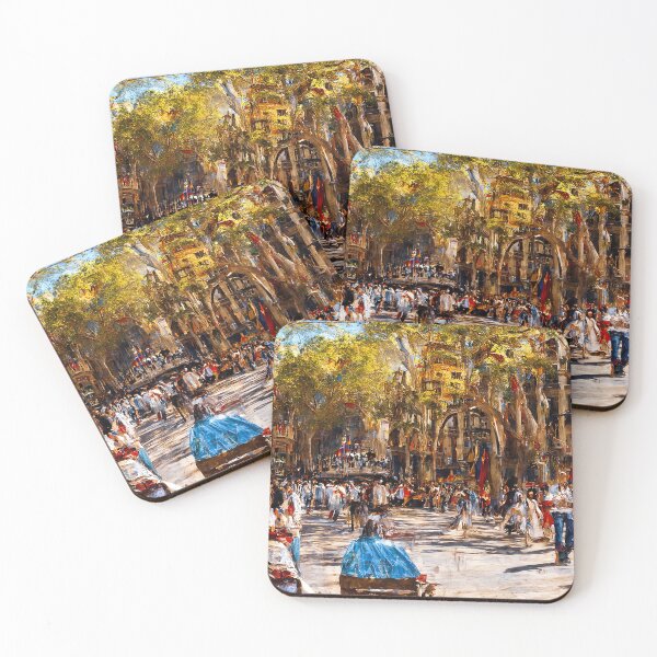 Item preview, Barcelona, La Rambla designed and sold by AM FineArtPrints.