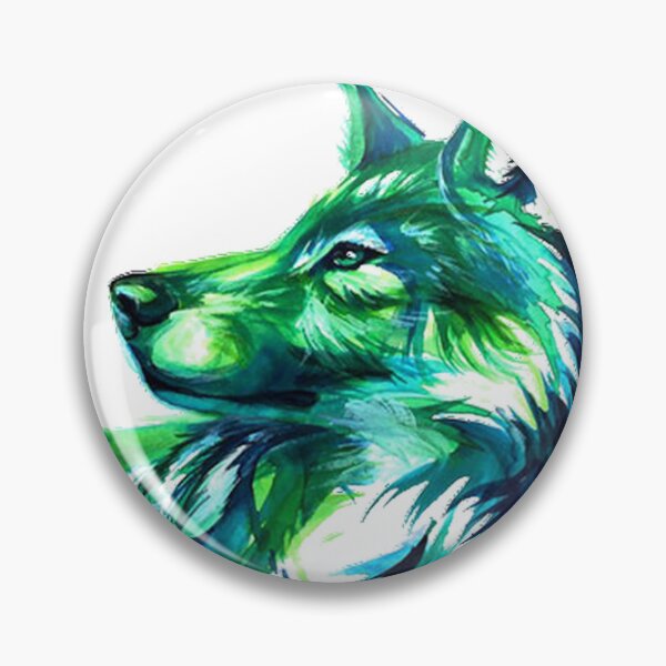 Item preview, watercolor wolf designed and sold by KYUBE.
